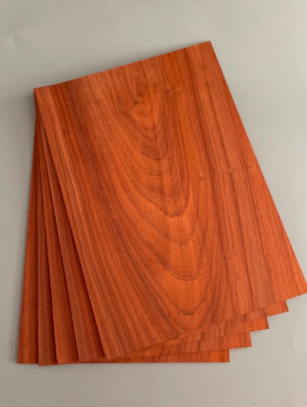 Padauk A4 Size Solid Wood Sheet/Wood Sheets 1 Of 297mm x 210mm x 3mm or 4mm