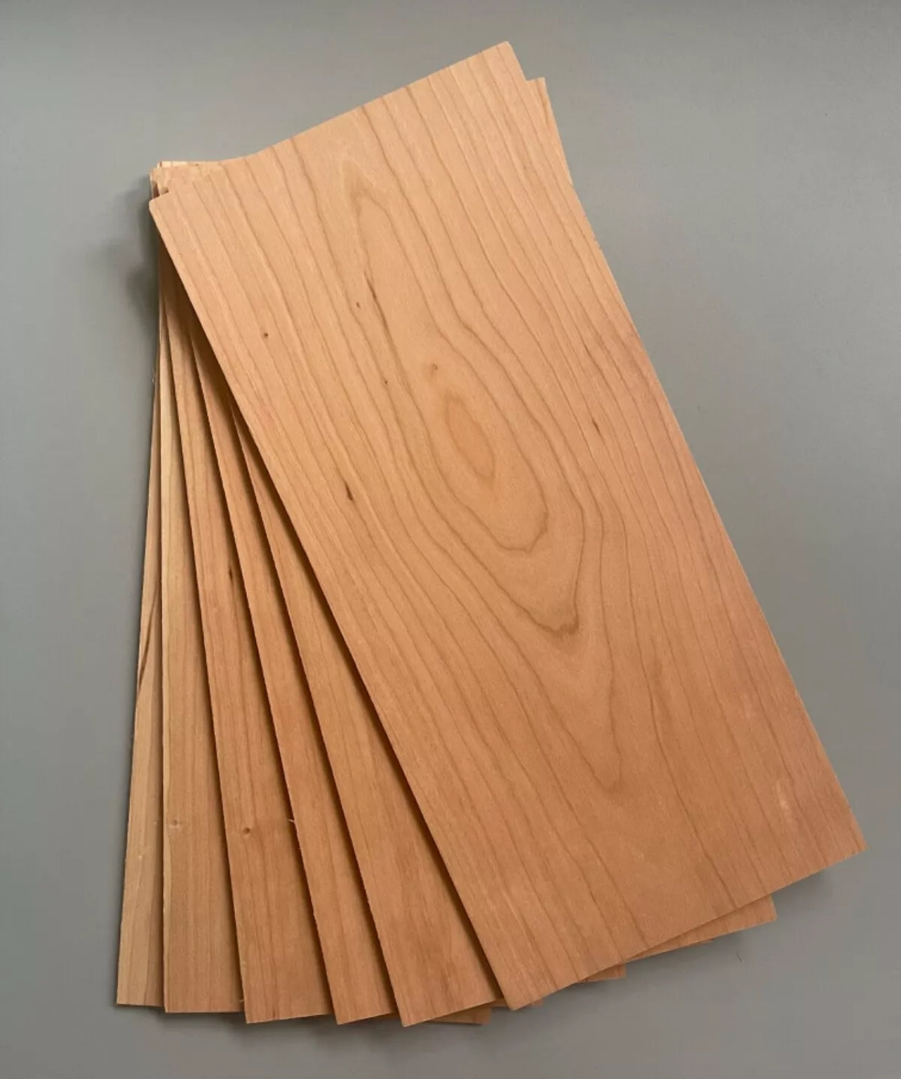 1 x Solid American Cherry wood sheet 340mm x 150mm x 3mm,4mm or 6mm