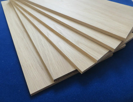 1 x Solid Oak wood sheet 340mm x 150mm x 3mm,4mm, 6mm