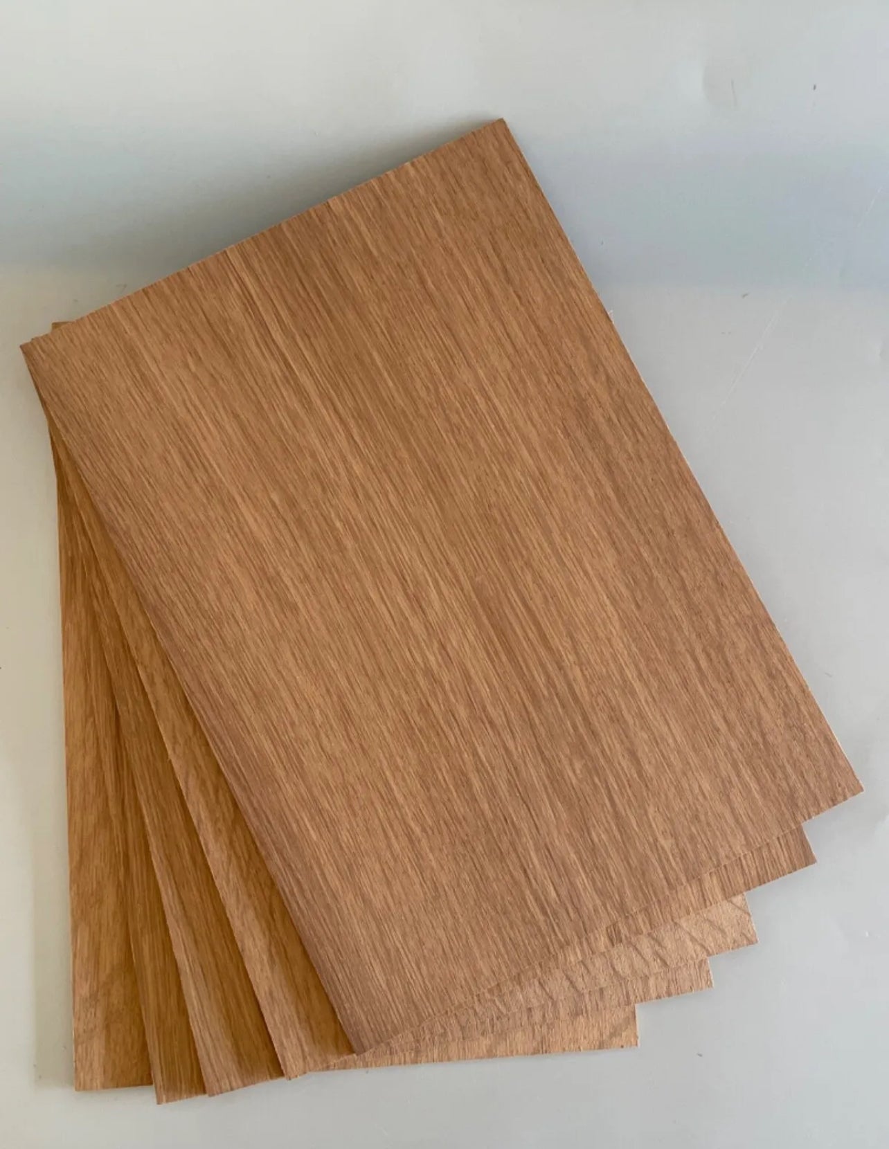 1 x A4 Size Solid Brown Oak Wood Sheet/ wood sheets 297mm x 210mm x 3mm or 4mm